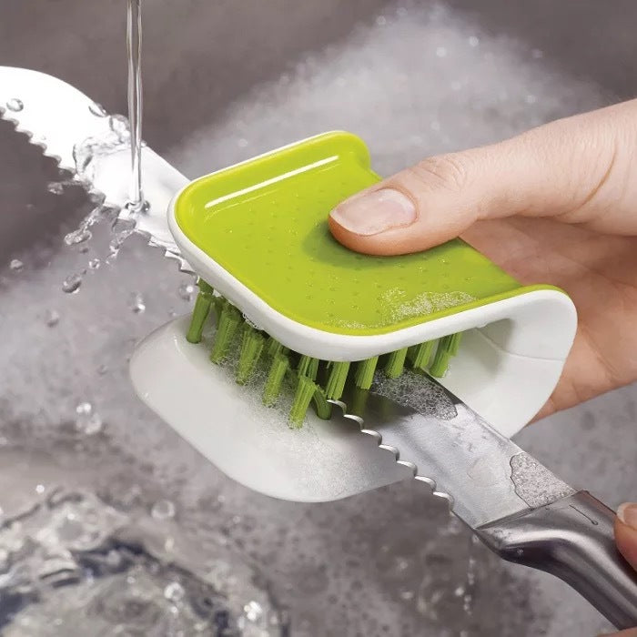 Double-Sided Cleaning Brush for Kitchen Utensils