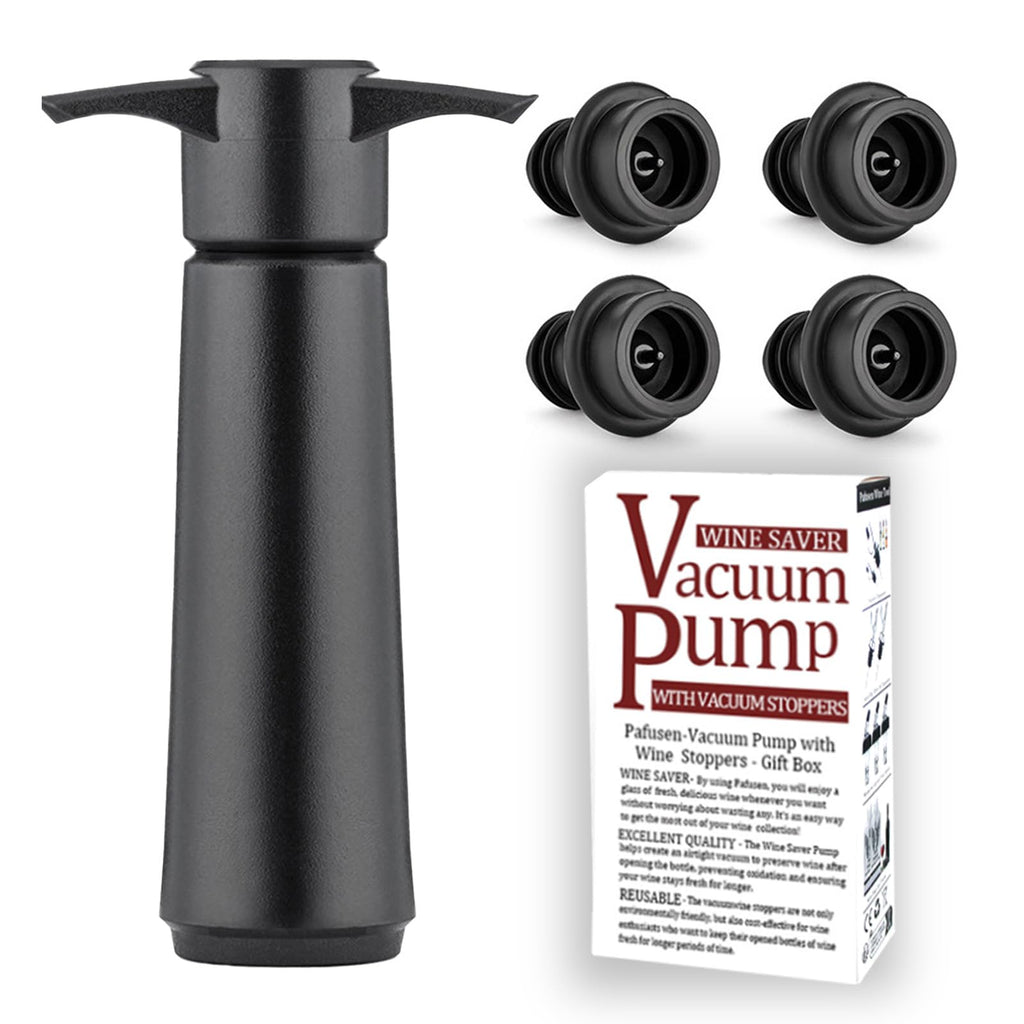 Wine Stoppers Vacuum with Pump Keep Wine Fresh for up to 7 Days -1 Pump 4 Stoppers Wine Pump and Wine Vacuum Stopper Reusable for Wine Saver Wine Stoppers for Wine Bottles